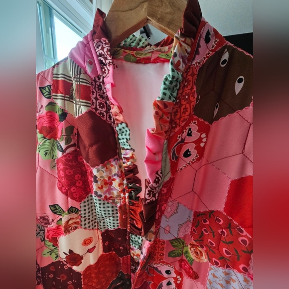 Colorful Patchwork Quilt Jacket - Picture 3 of 8